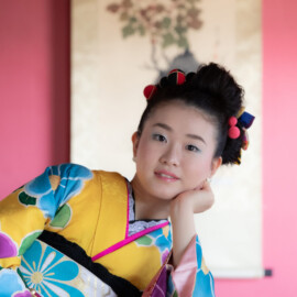 女性の撮影